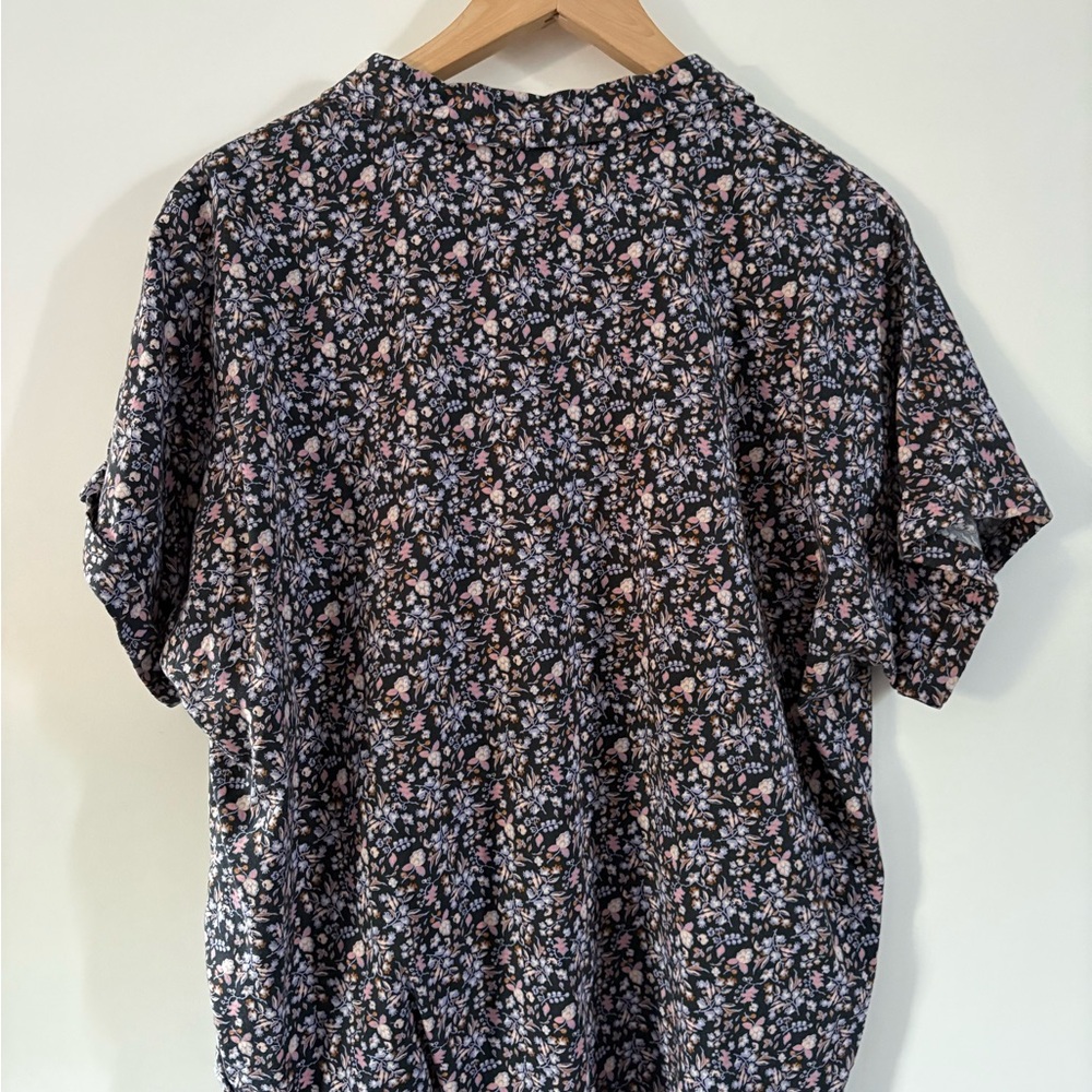 Women's Dolman Short Sleeve Button-Down Shirt - Universal Thread Floral